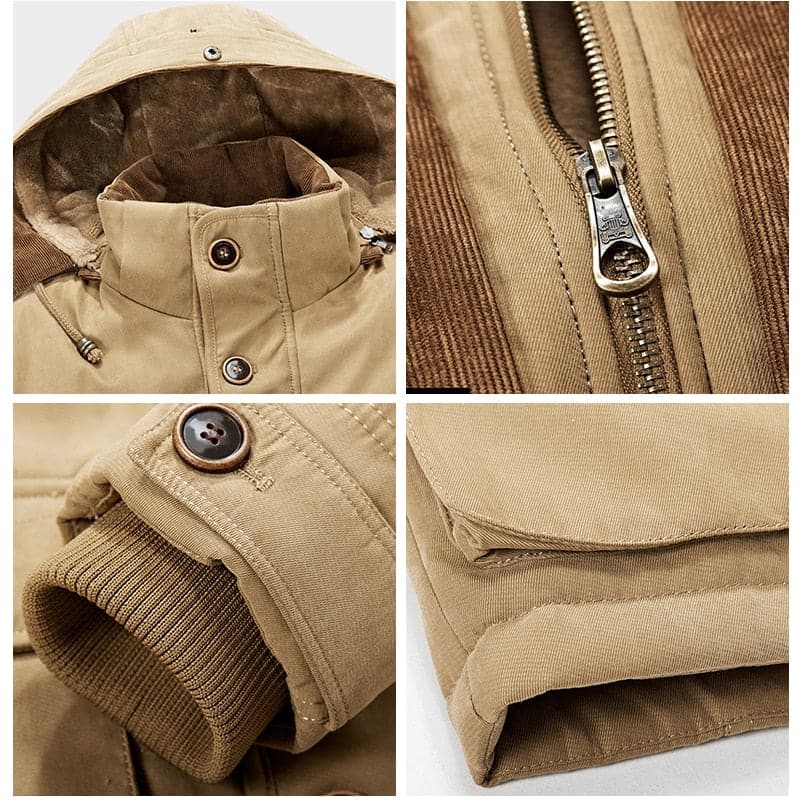 Alistair Men's Fleece-Lined Hooded Winter Parka