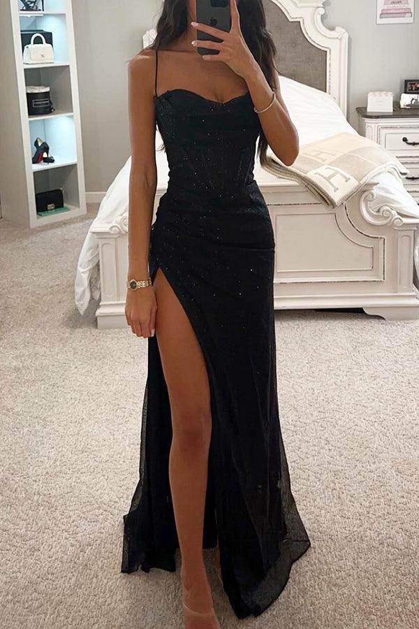 Bianca Corset Maxi Dress with Slit