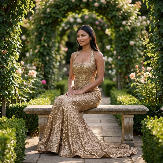 Marisol Strapless Sequin Mermaid Gown