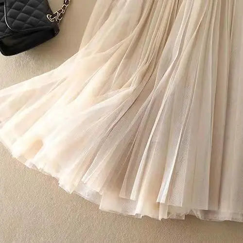 Morgan Pleated Mesh Midi Skirt - photo 9