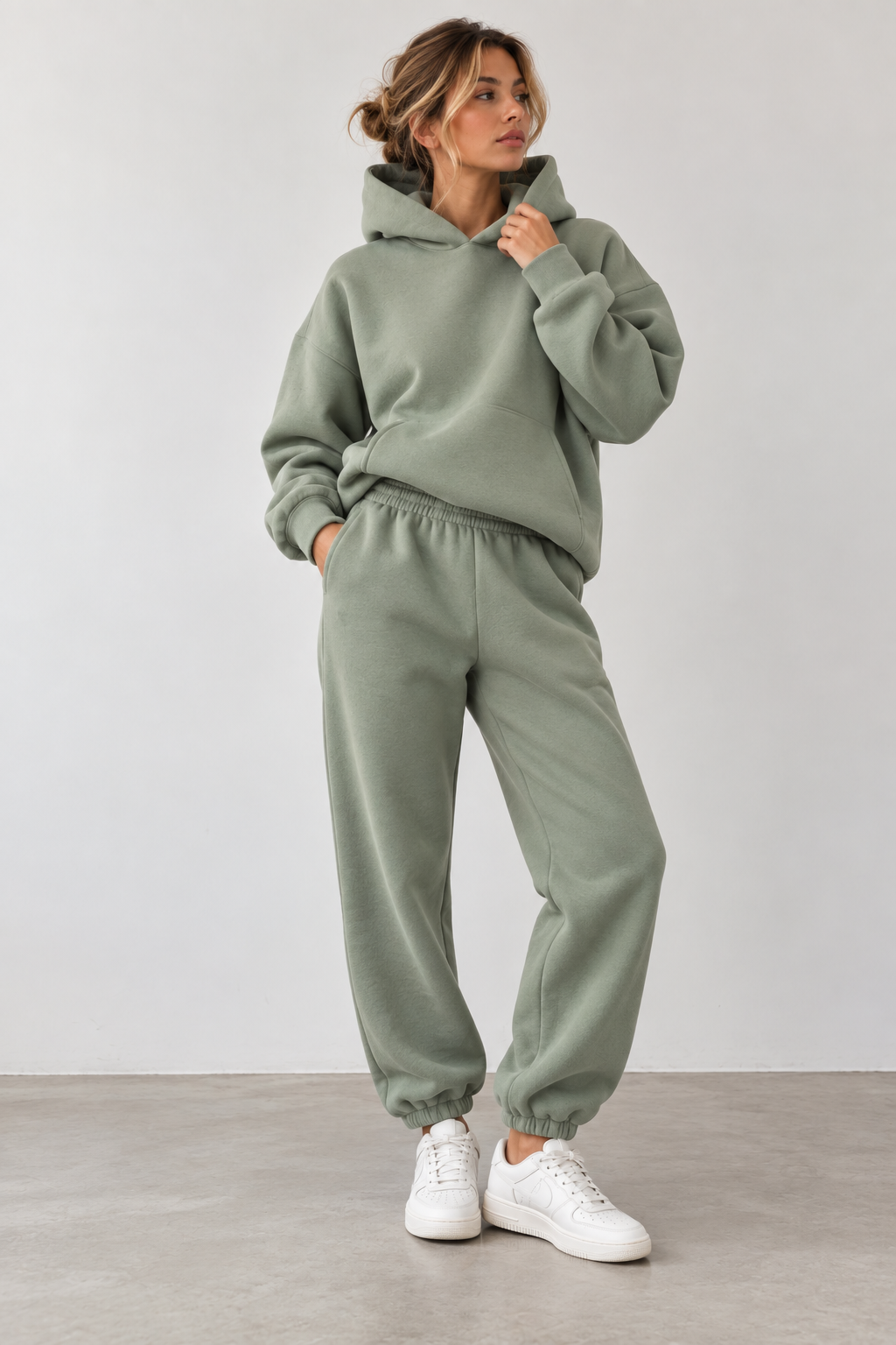 Women's 2-Piece Jogging Set with Comfort Elastic Waistband