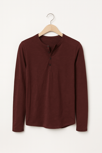 Archie Men's Long-Sleeve Henley Shirt