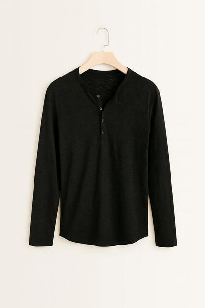 Archie Men's Long-Sleeve Henley Shirt