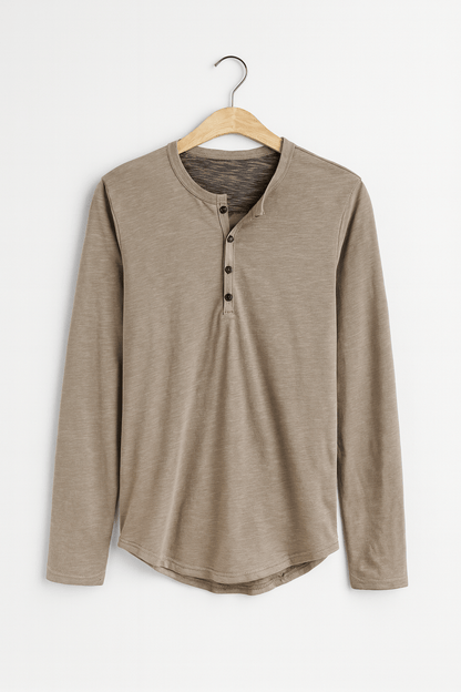 Archie Men's Long-Sleeve Henley Shirt