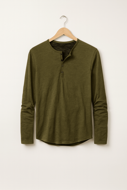 Archie Men's Long-Sleeve Henley Shirt