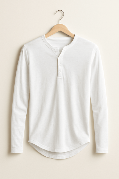 Archie Men's Long-Sleeve Henley Shirt