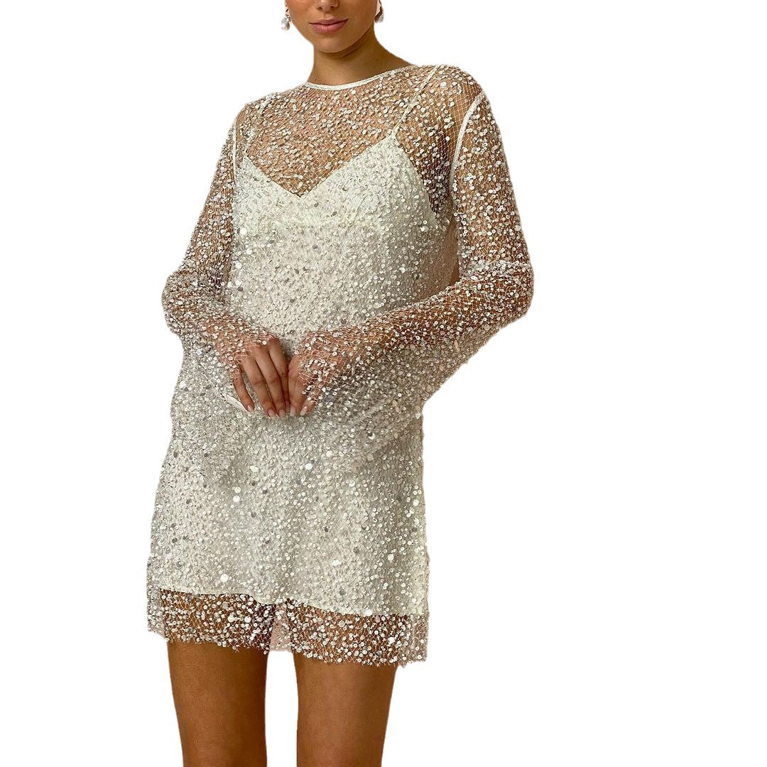 Ava Shimmering Glitter Party Dress | KateMoon - photo 5