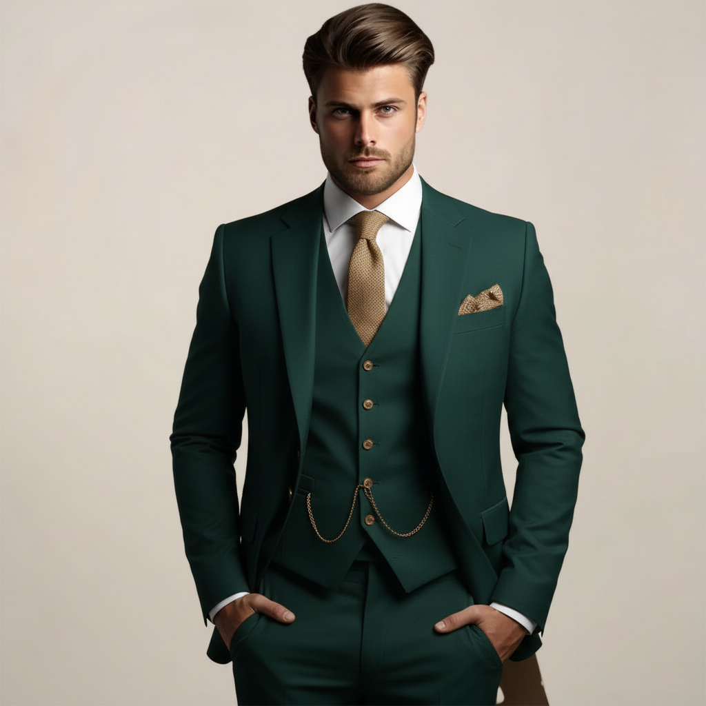 Bennett Men's Three-Piece Slim Suit