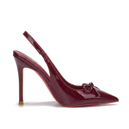 Bridget Bow-Back Pointed Stiletto Heels