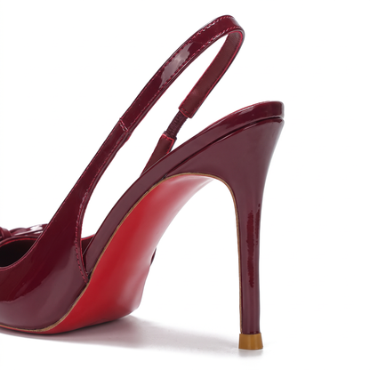 Bridget Bow-Back Pointed Stiletto Heels