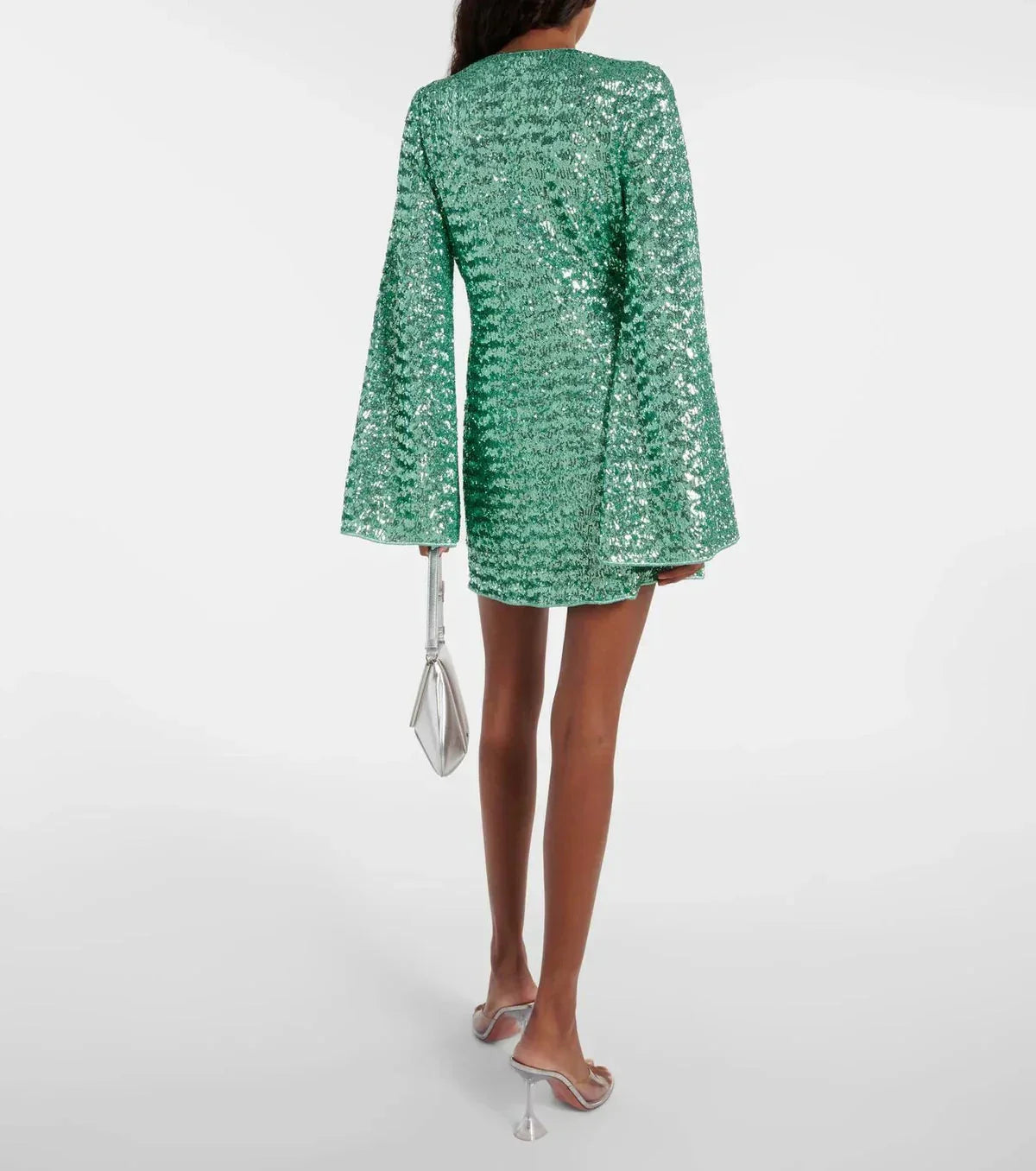 Cassia Sequin V-Neck Mini Dress