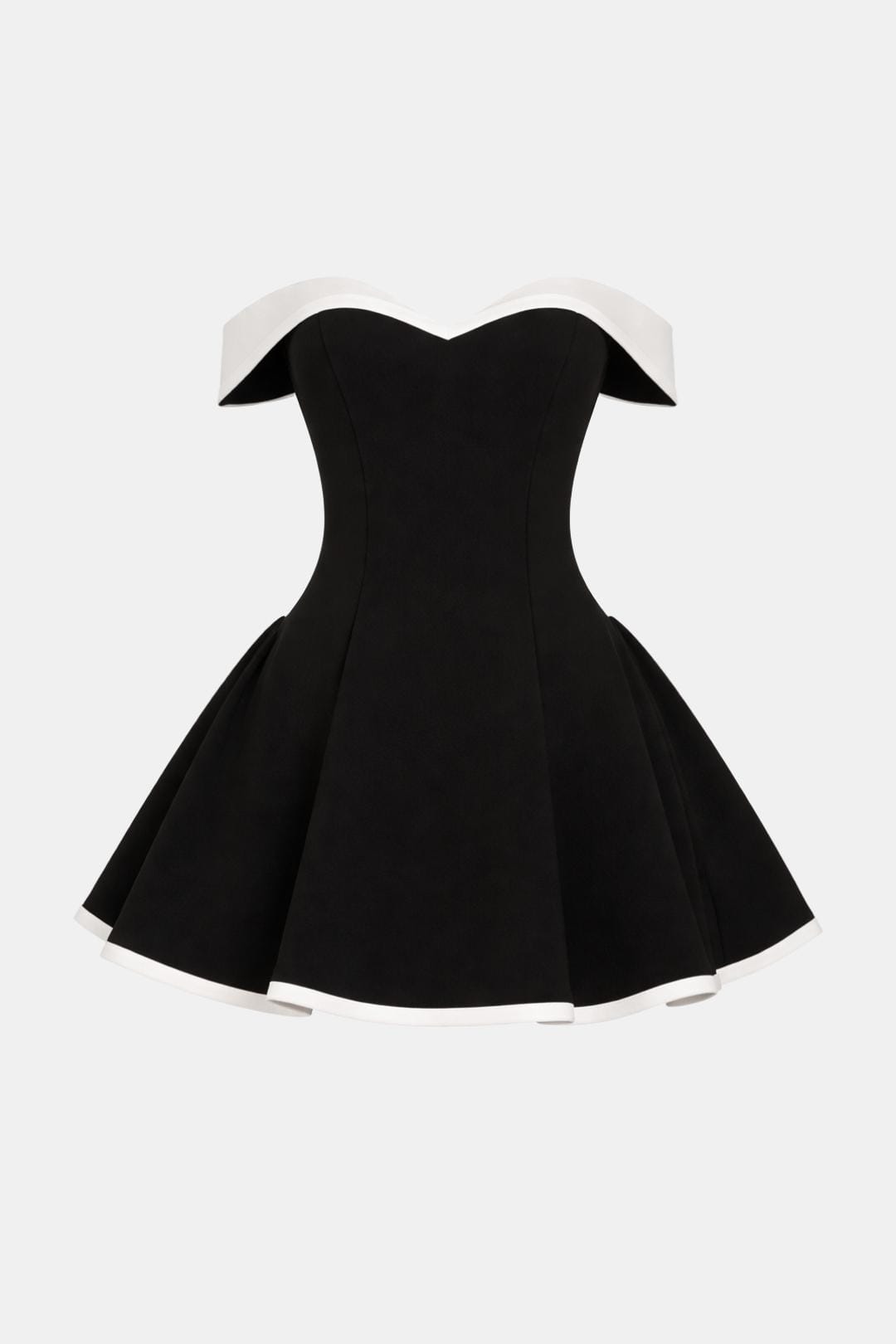 Cecily Off-Shoulder Flared Mini Dress