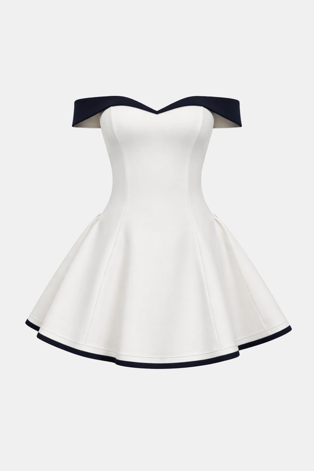 Cecily Off-Shoulder Flared Mini Dress