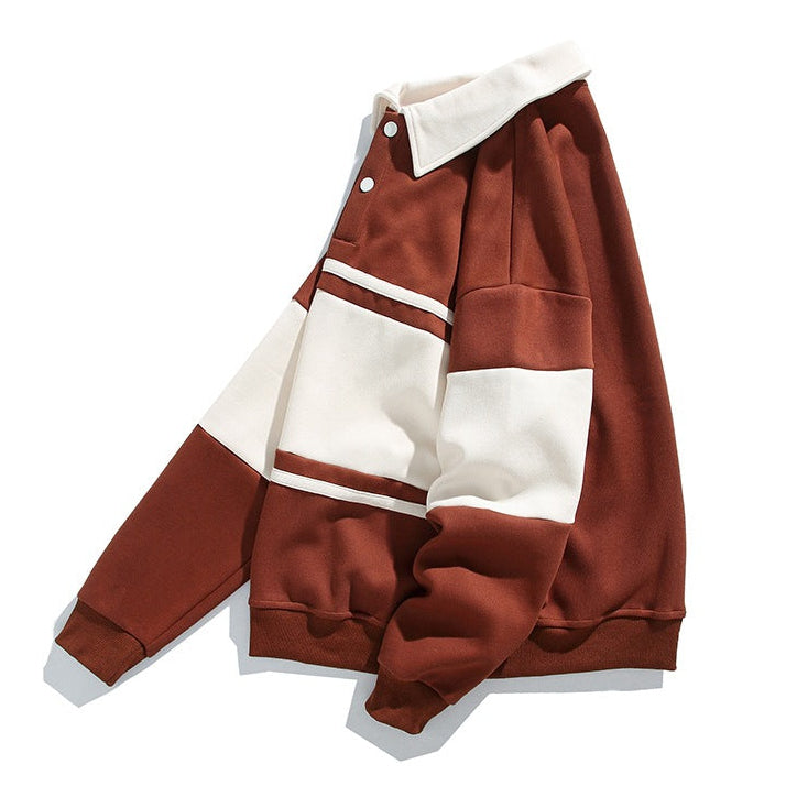 Charlie Men's Striped Polo Sweatshirt