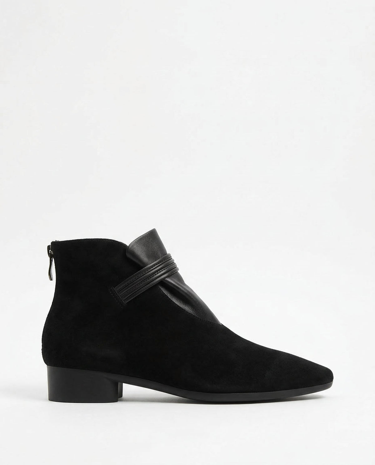 Crest Suede Ankle Boots with Side-Zip Closure for Women - photo 2