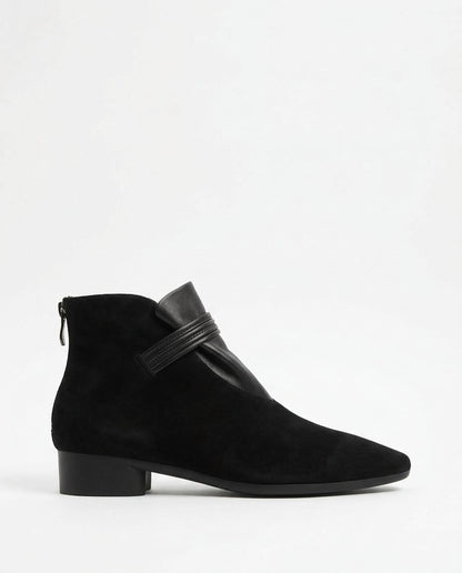 Crest Suede Ankle Boots with Side-Zip Closure for Women - photo 2