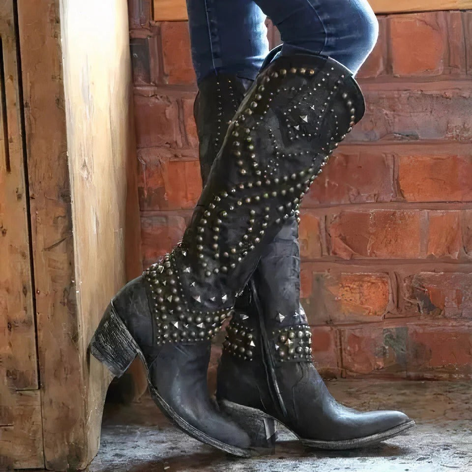 Dakota Western Knee-High Boots