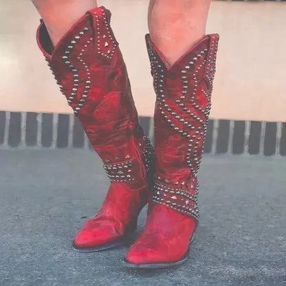 Dakota Western Knee-High Boots