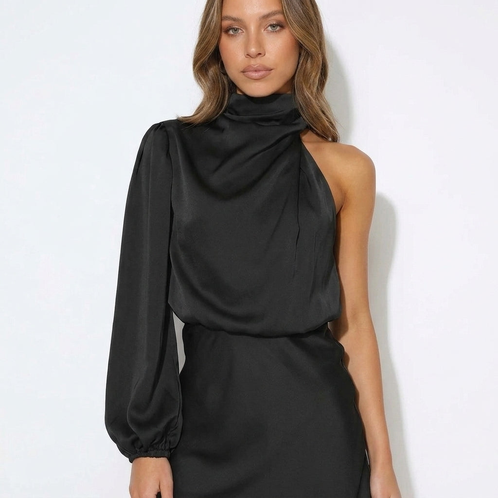Edith One-Shoulder Mini Dress