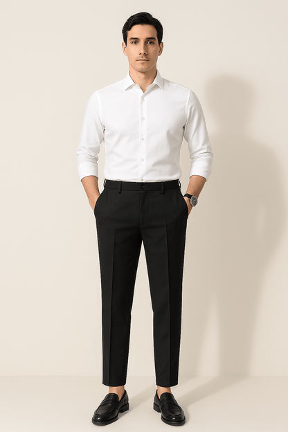 Elliot Men's Slim Pressed-Crease Trousers
