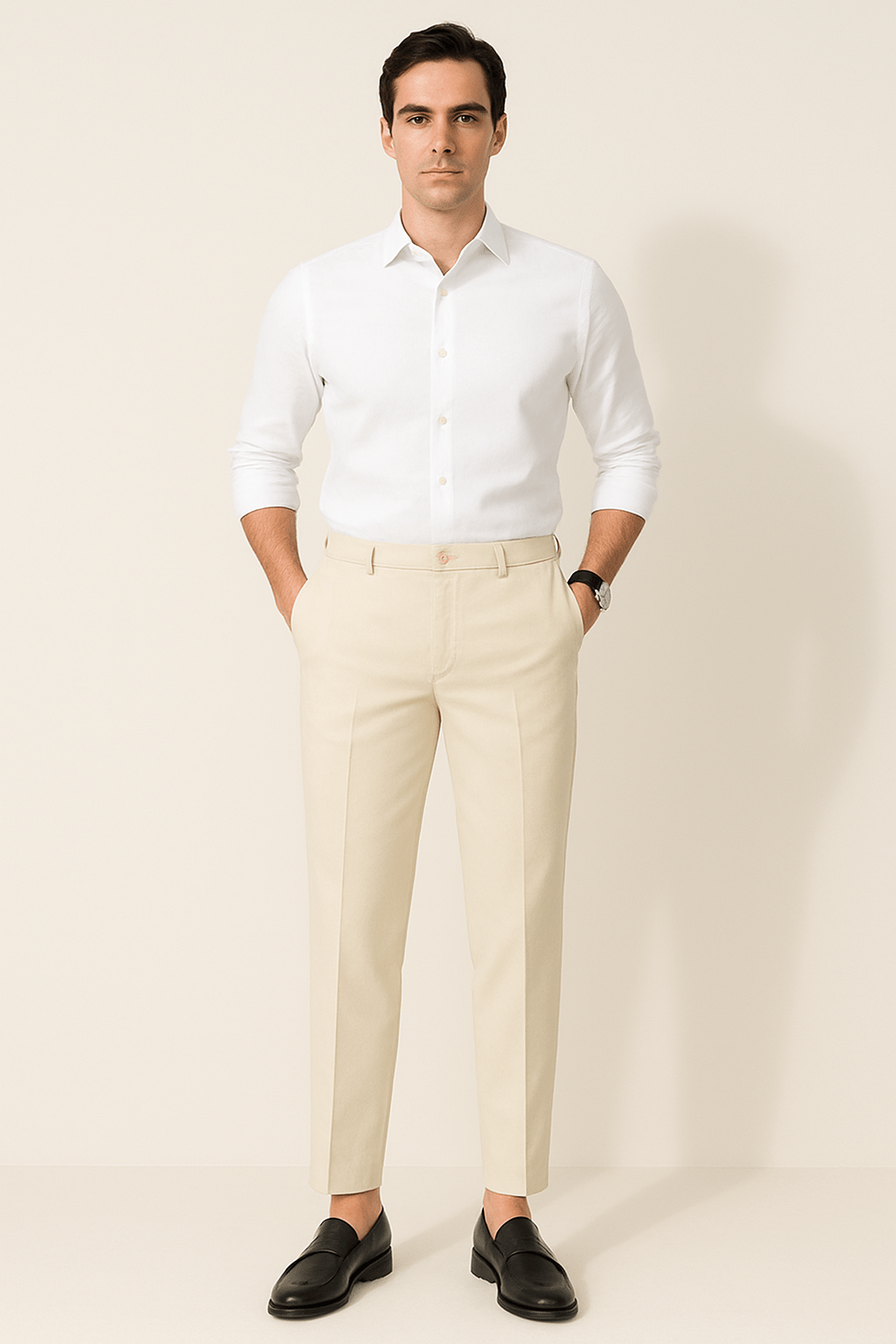 Elliot Men's Slim Pressed-Crease Trousers