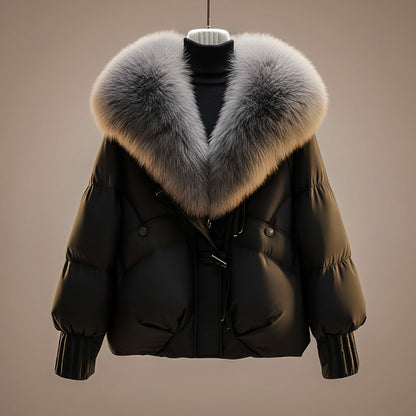 Elsie Elegant Coat with Statement Collar and Belt - photo 6