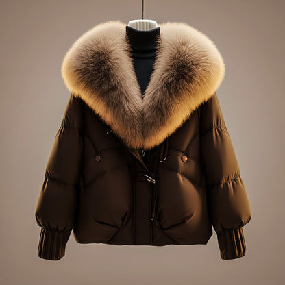 Elsie Elegant Coat with Statement Collar and Belt - photo 7