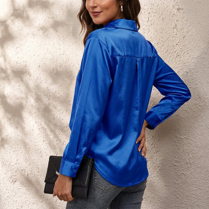 Elvina Silk Shirt | KateMoon - photo 2