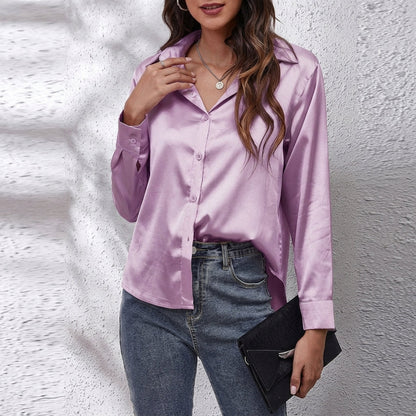 Elvina Silk Shirt | KateMoon - photo 4