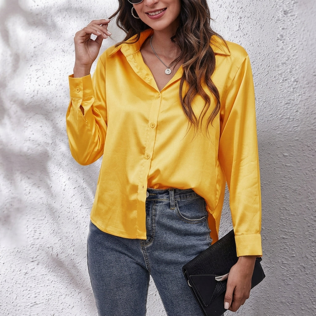 Elvina Silk Shirt | KateMoon - photo 7