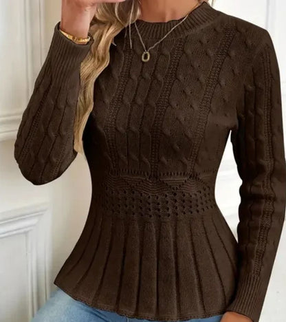 Esme Chunky Knit Peplum Jumper