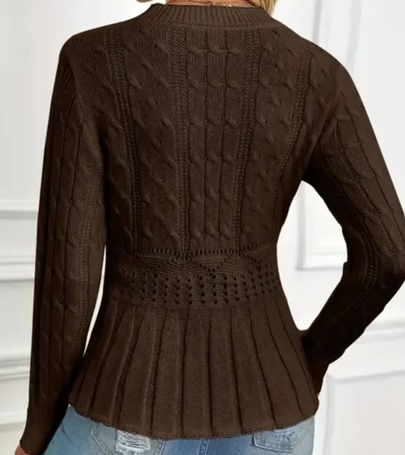 Esme Chunky Knit Peplum Jumper