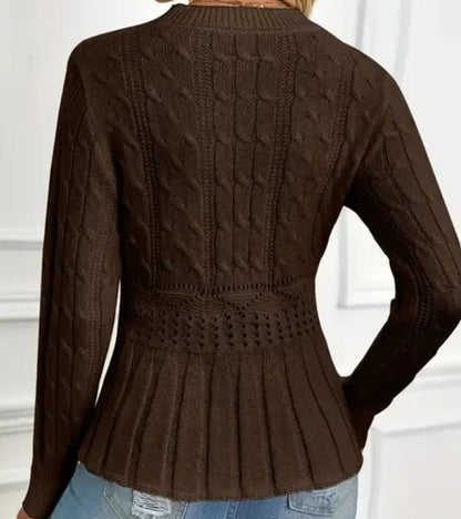 Esme Chunky Knit Peplum Jumper