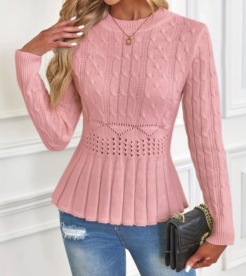 Esme Chunky Knit Peplum Jumper