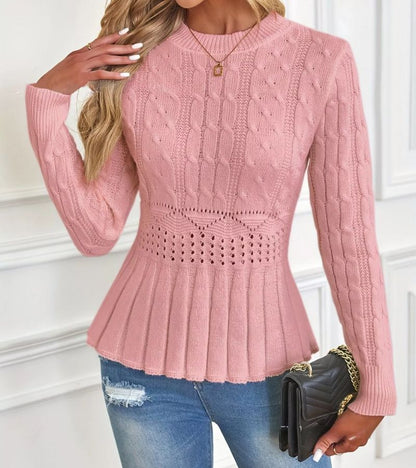 Esme Chunky Knit Peplum Jumper