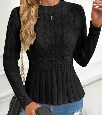 Esme Chunky Knit Peplum Jumper