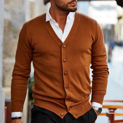 Ethan Men's V-Neck Button Cardigan