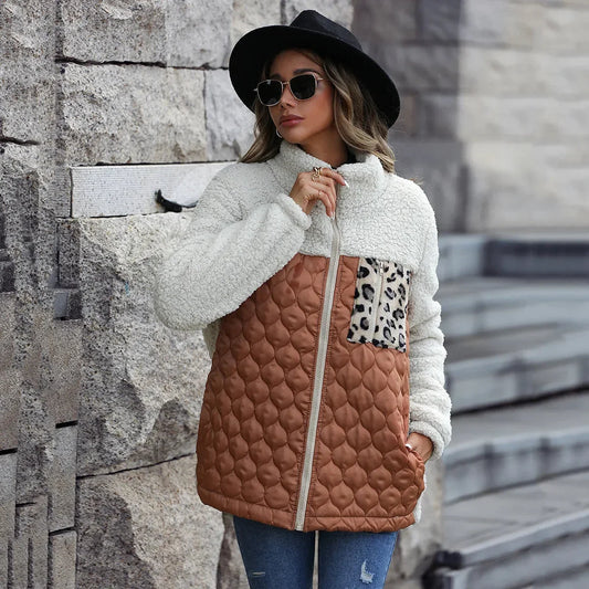Fiora Colour Block Sherpa Jacket