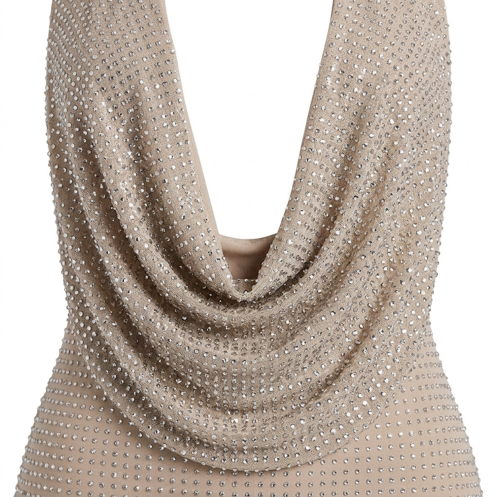 Florence Sequin Halter Mini Dress