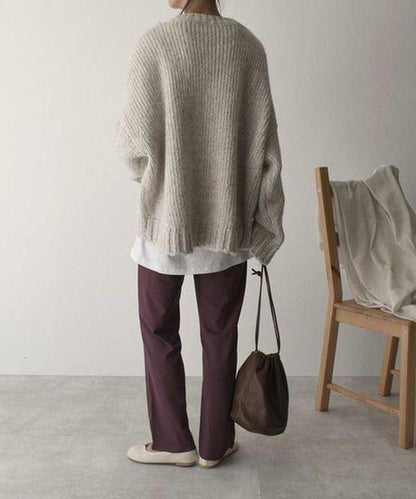 Freya Oversized Knit Jumper with Side Pocket
