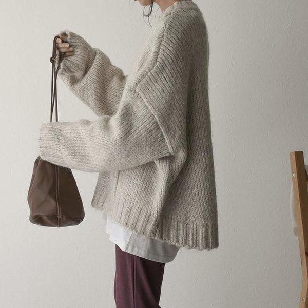 Freya Oversized Knit Jumper with Side Pocket