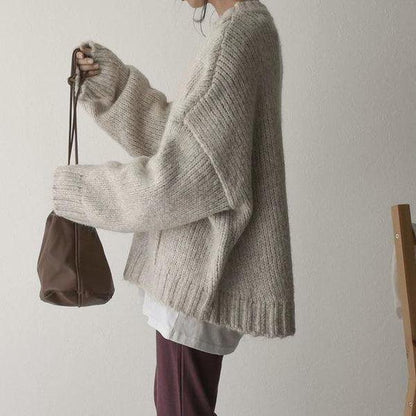 Freya Oversized Knit Jumper with Side Pocket