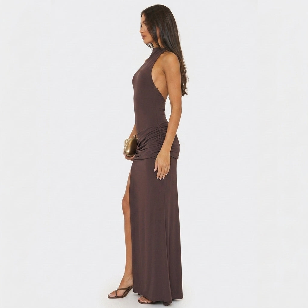 Gwen High-Split Maxi Dress