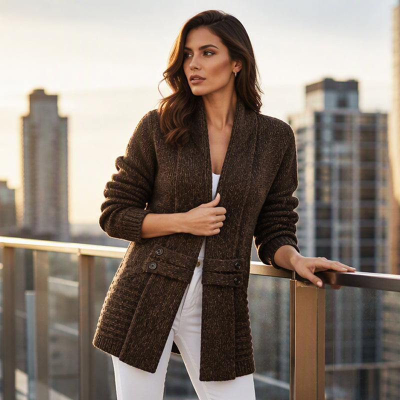 Hazel Shawl-Collar Cardigan