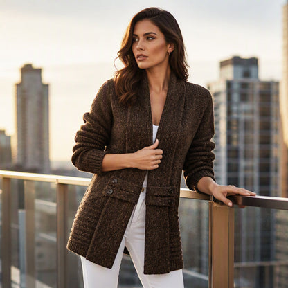 Hazel Shawl-Collar Cardigan