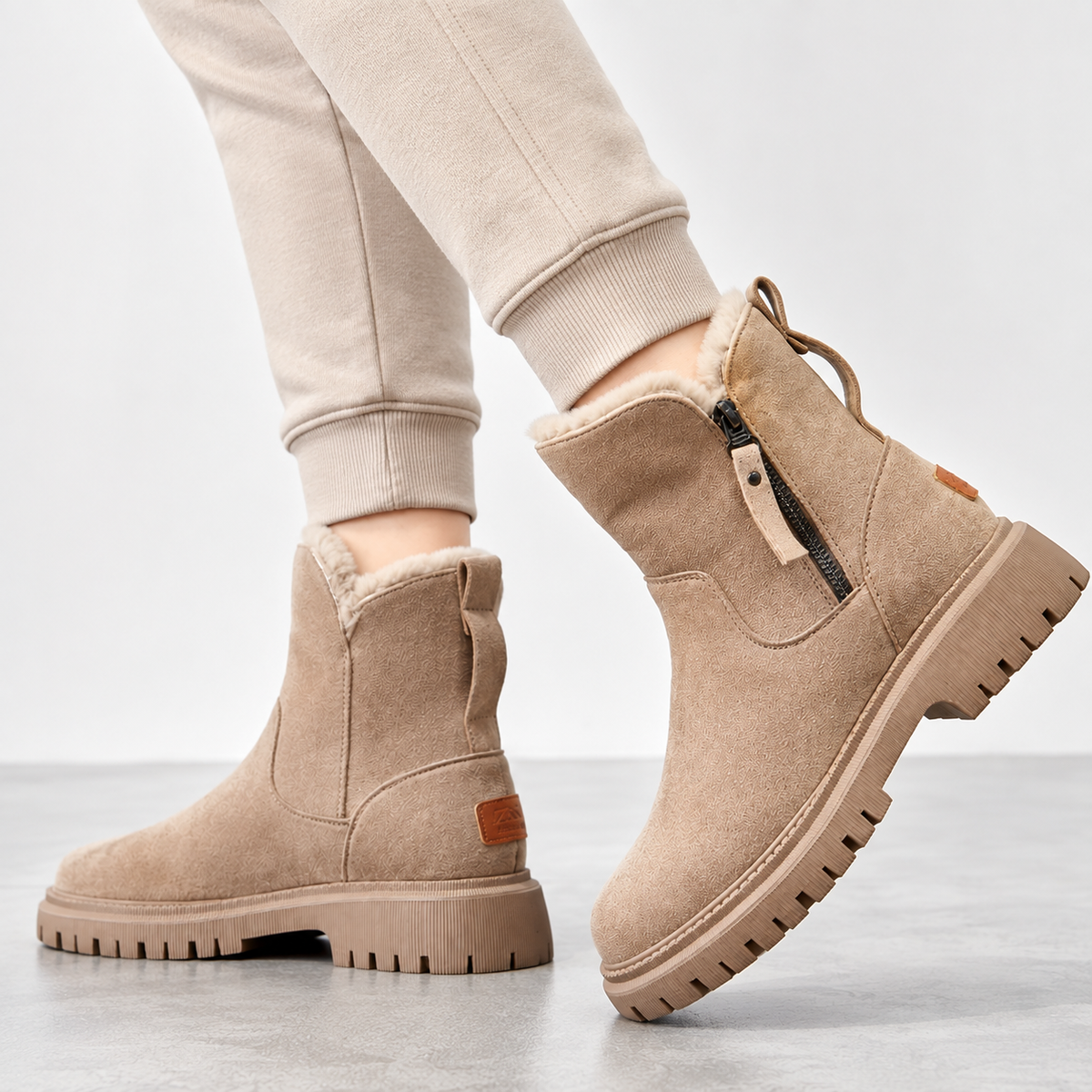Holly Faux-Fur Lined Ankle Boots