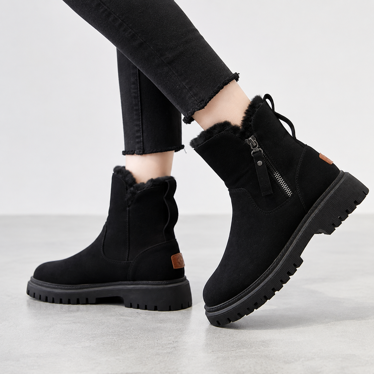 Holly Faux-Fur Lined Ankle Boots