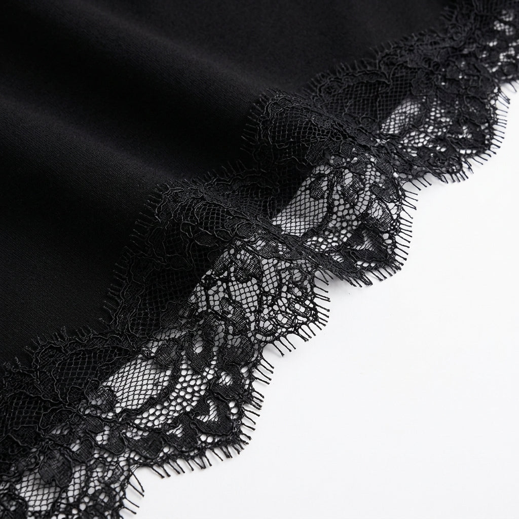 Hope Lace Sheer-Panel Mini Dress