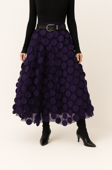 Ida A-Line Midi Skirt | KateMoon - photo 4