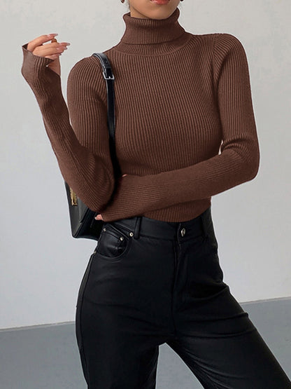 Ivy Ribbed Turtleneck Jumper